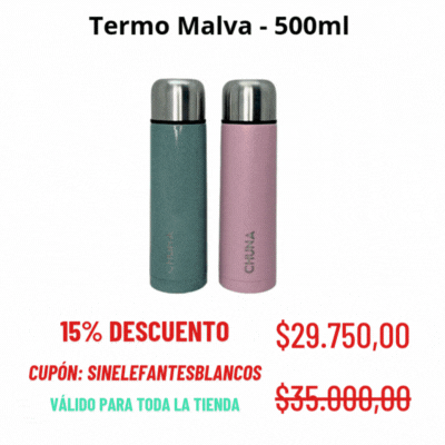 publicidad de termo malva